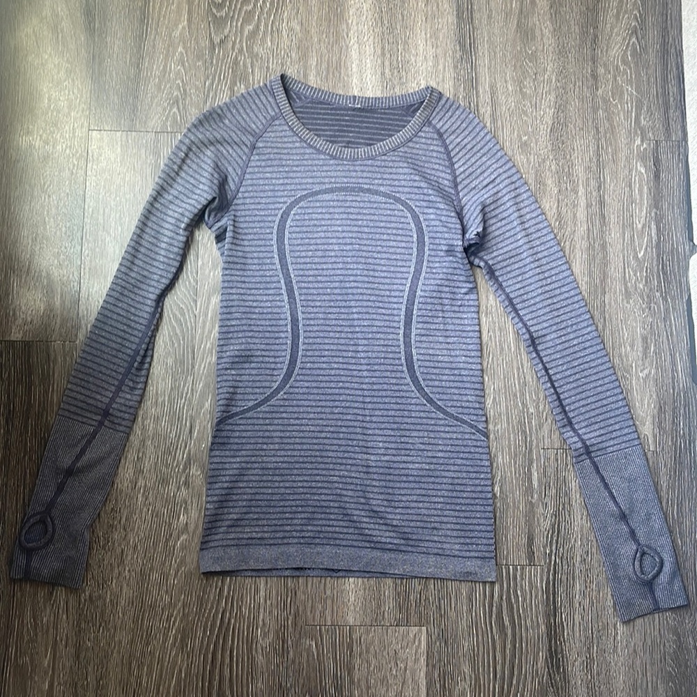 Women’s Lululemon “swiftly tech long sleeve” shirt, size 2.
